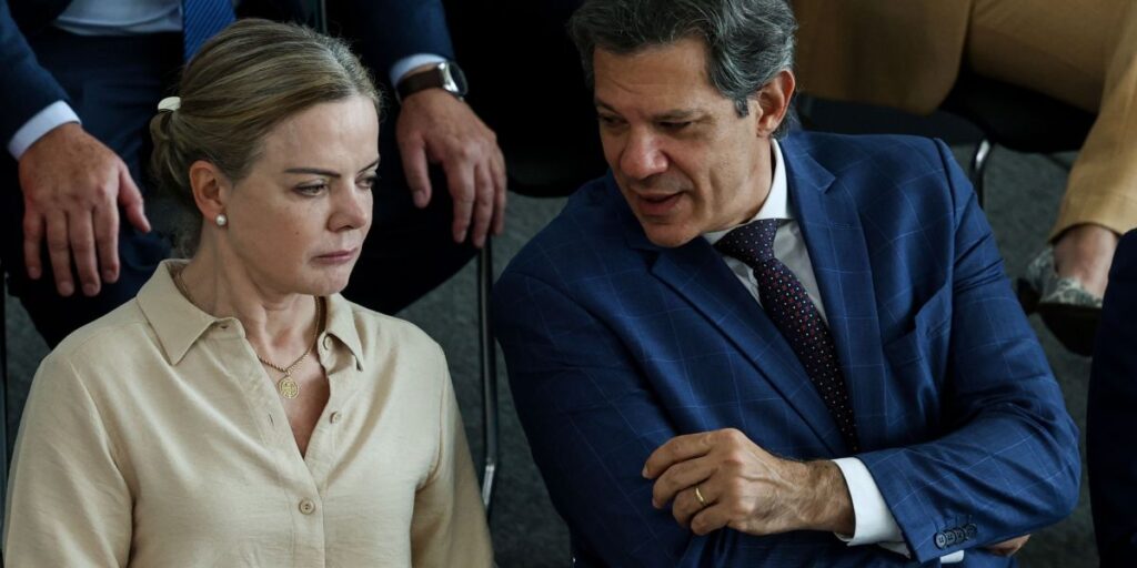 Gleisi e Haddad se reúnem oficialmente pela 1ª vez nesta quinta-feira (13)