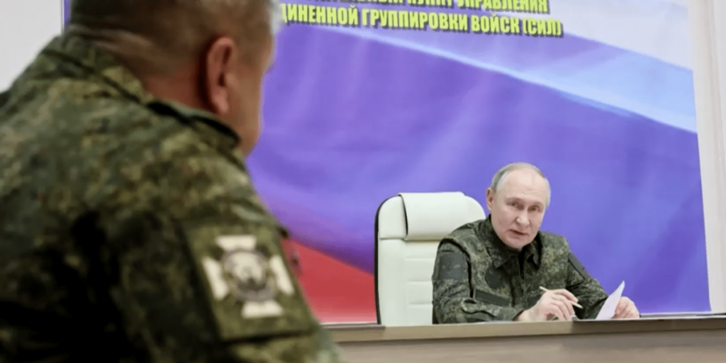 Putin faz discurso para soldados da linha de frente durante visita a Kursk