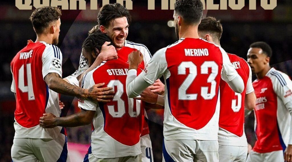 Arsenal cumpre tabela contra PSV e vai às quartas da Champions