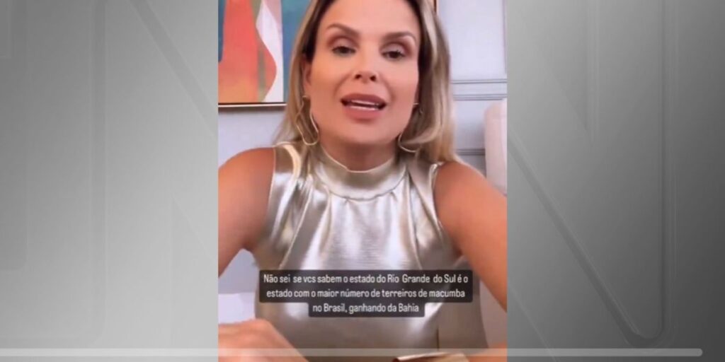 Influenciadora que fez ligação entre chuvas no RS e terreiros é condenada