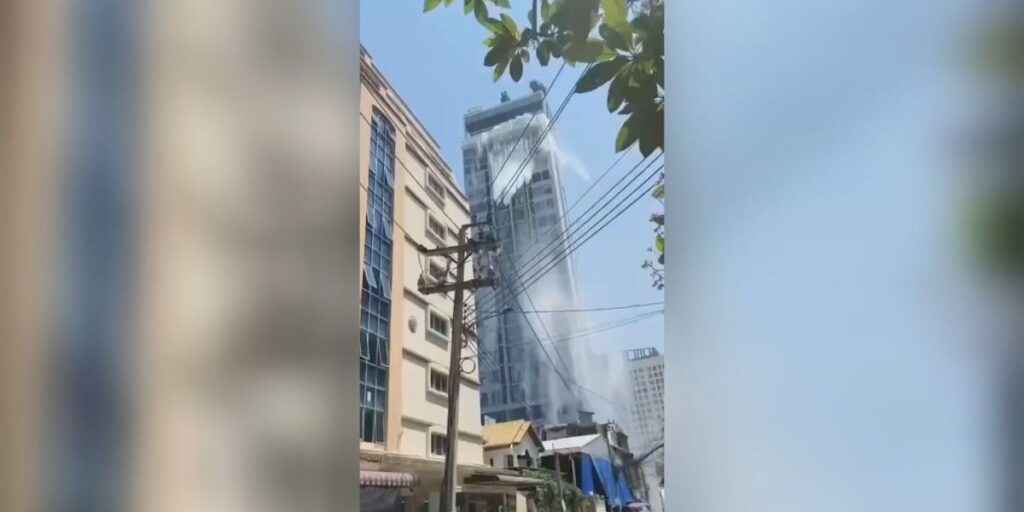Água transborda de hotel na Tailândia durante terremoto; veja vídeo