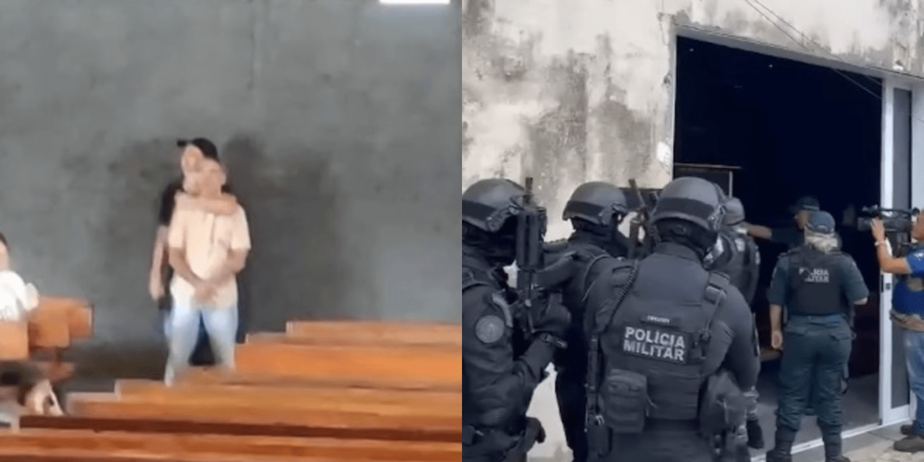 Homem é feito refém dentro de igreja em Belém