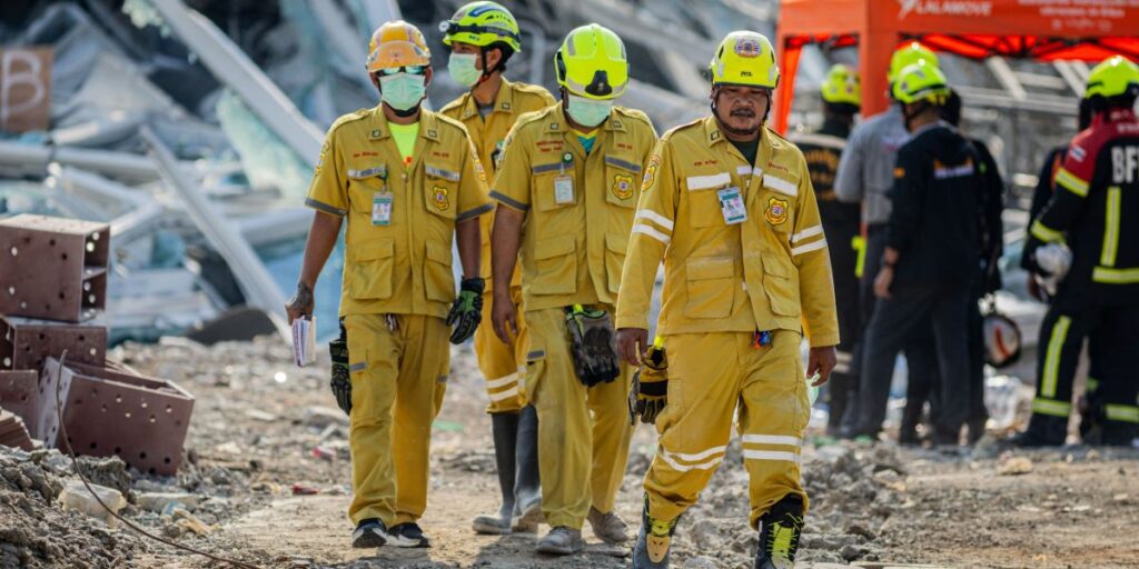 Sinais de vida surgem de escombros após terremoto em Mianmar e Tailândia
