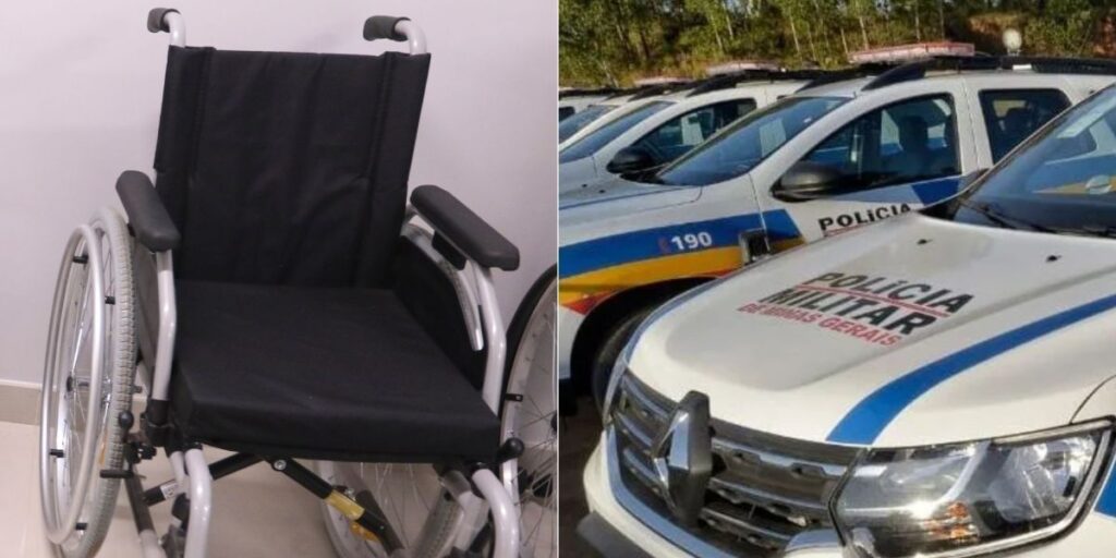 Homem em cadeira de rodas é preso com comparsa após roubo de carro em MG