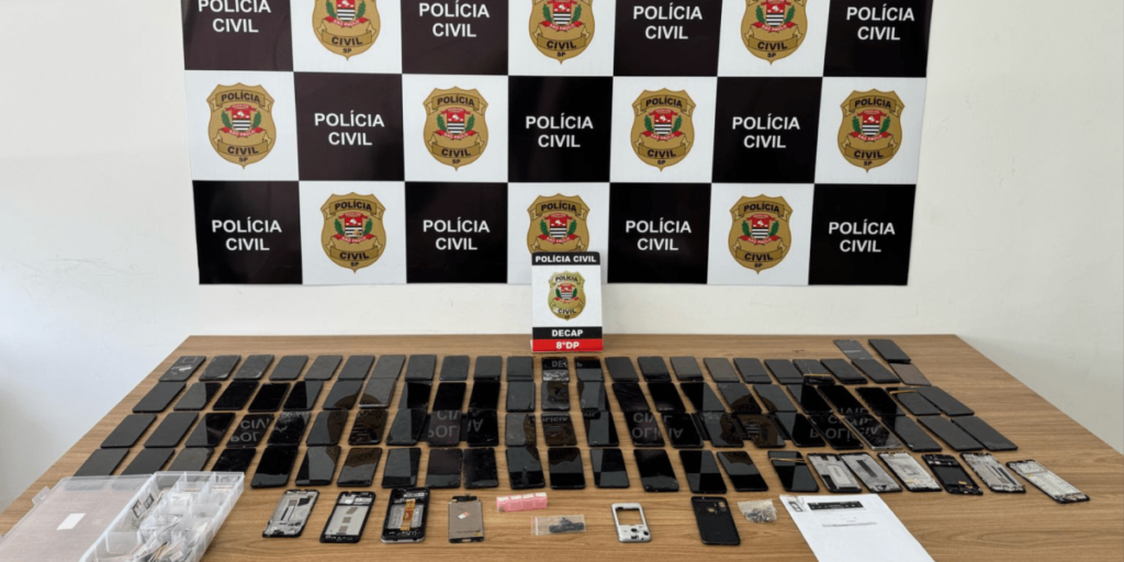 Operação contra receptação apreende mais de 10 mil celulares em SP