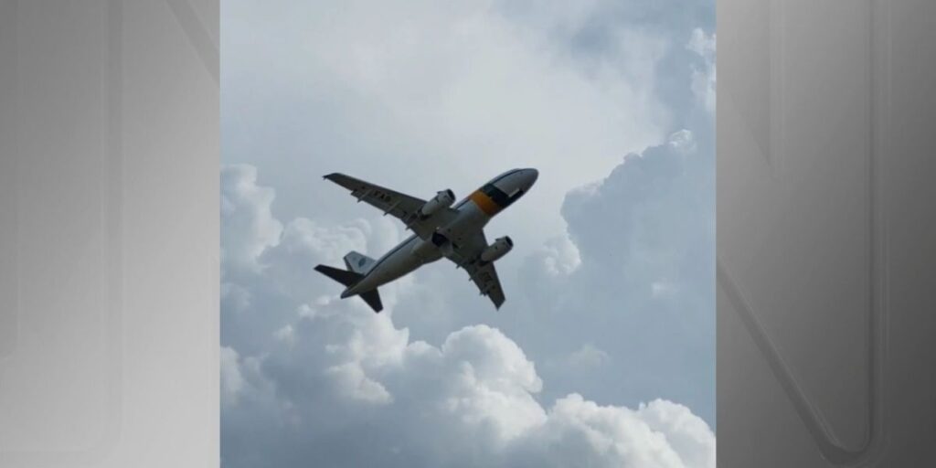 Veja o momento em que o avião com o presidente Lula arremete em Sorocaba