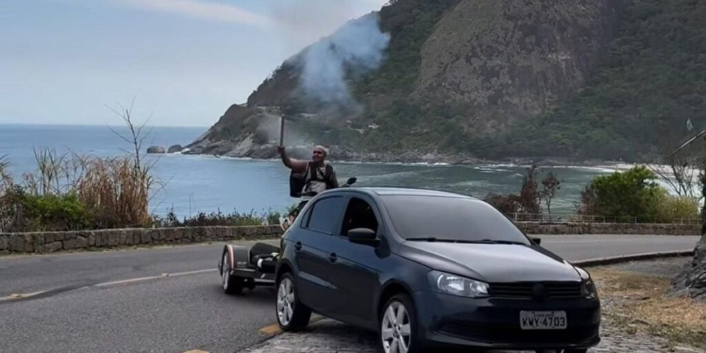 Influencers são suspeitos de soltar "morteiro" e causar incêndio no RJ