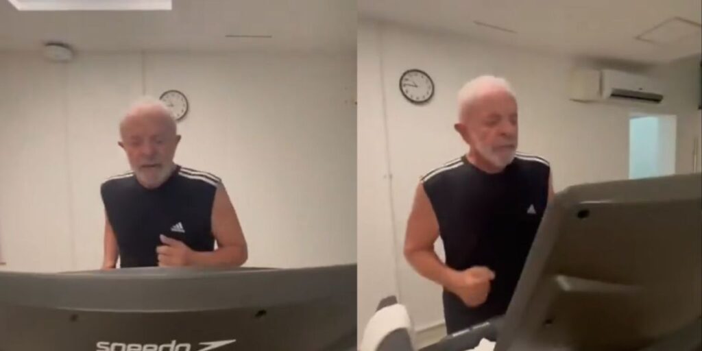 Lula corre em vídeo e reforça meta de viver até 120 anos