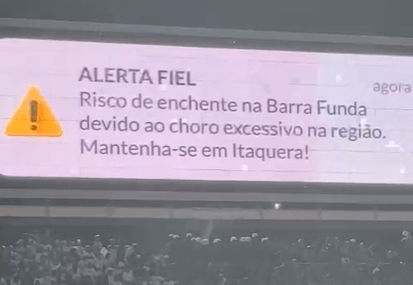 Corinthians zoa Palmeiras após título: "Risco de enchente na Barra Funda"