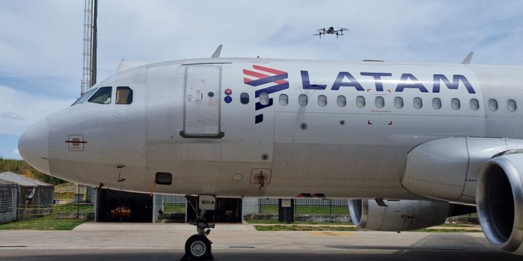 Drones são usados para inspecionar aviões em SP; veja como funciona