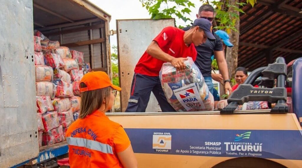 Calamidade pública: moradores do interior do Pará recebem ajuda humanitária