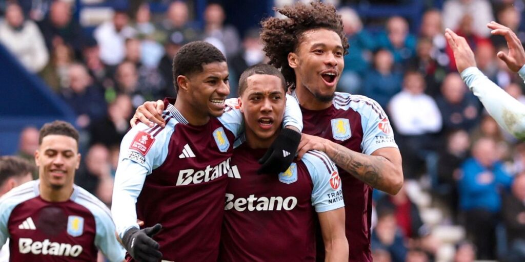 Rashford marca dois e coloca Aston Villa na semifinal da Copa da Inglaterra