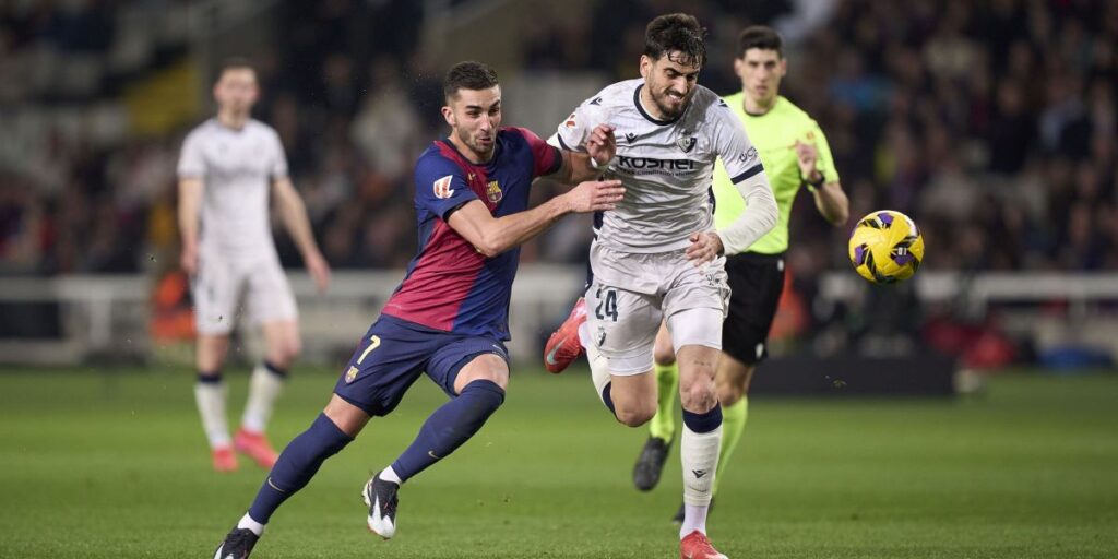 Osasuna tenta recurso para anular jogo contra o Barcelona; entenda
