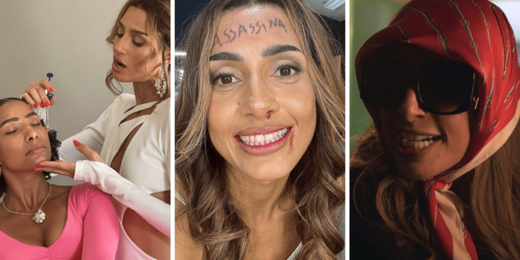 Em reta final de "Beleza Fatal", Camila Pitanga posta fotos dos bastidores