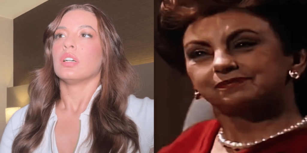 Na expectativa de "Vale Tudo", Beatriz Reis brinca de dublar Odete Roitman