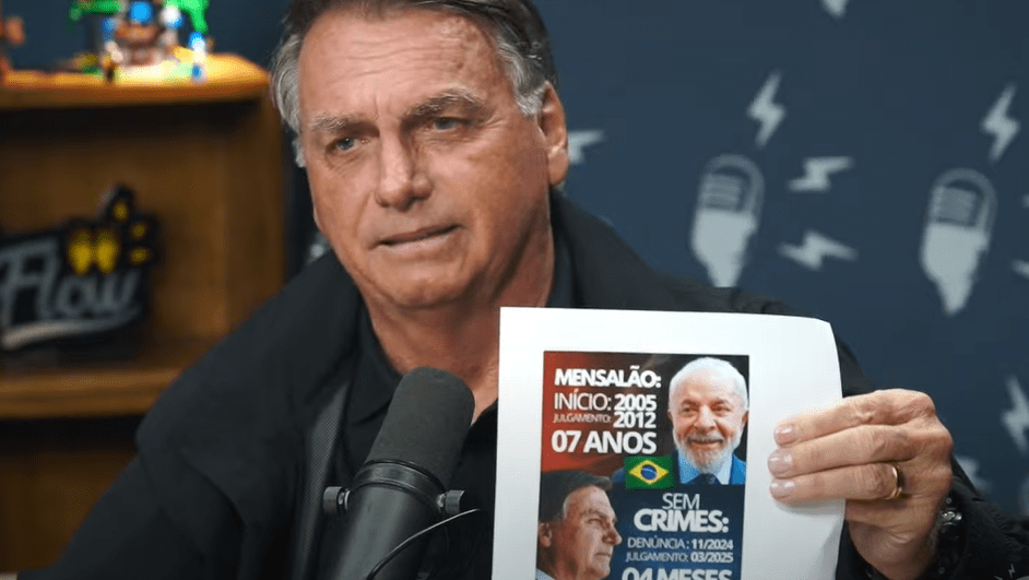 Bolsonaro compara “agilidade” de seu julgamento no STF com Mensalão