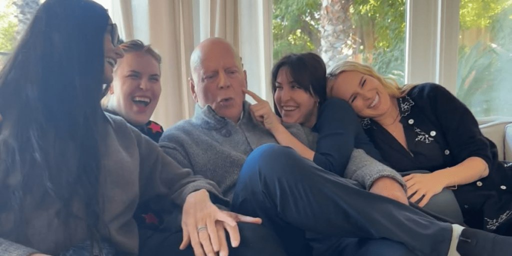 Demi Moore mostra celebração dos 70 anos de Bruce Willis: "Amamos você"