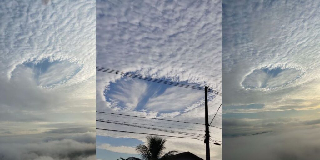 Veja como se forma "buraco" no céu que assustou moradores no litoral de SP
