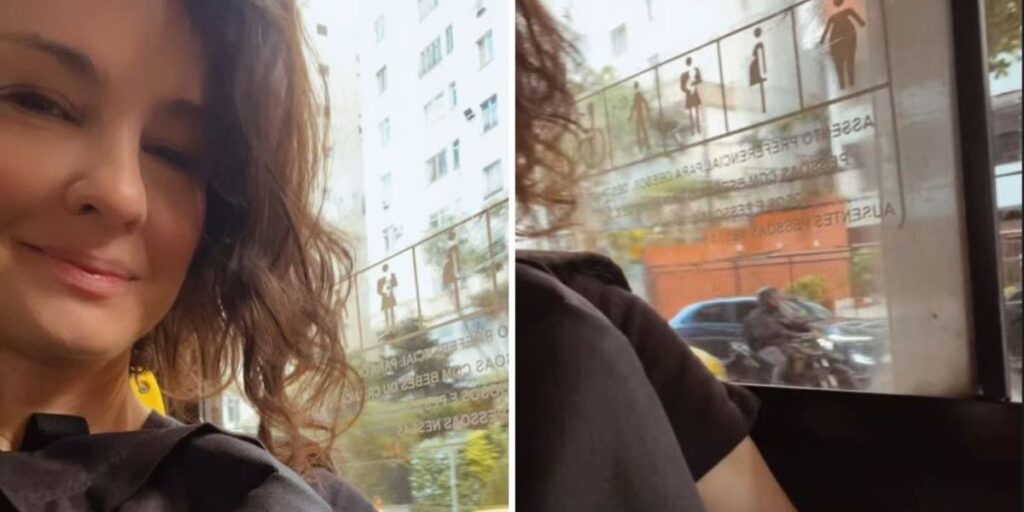Longe da TV, Carolina Kasting mostra ida à faculdade de ônibus