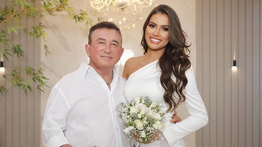 Quem é Calita Franciele, esposa 50 anos mais nova de Amado Batista