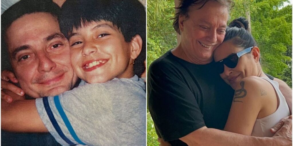 Fábio Jr. mostra antes e depois com Cleo e se declara à filha