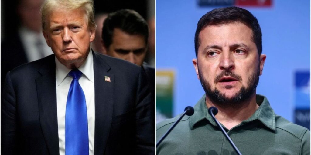 "Estamos muito no caminho certo", diz Trump após ligação com Zelensky