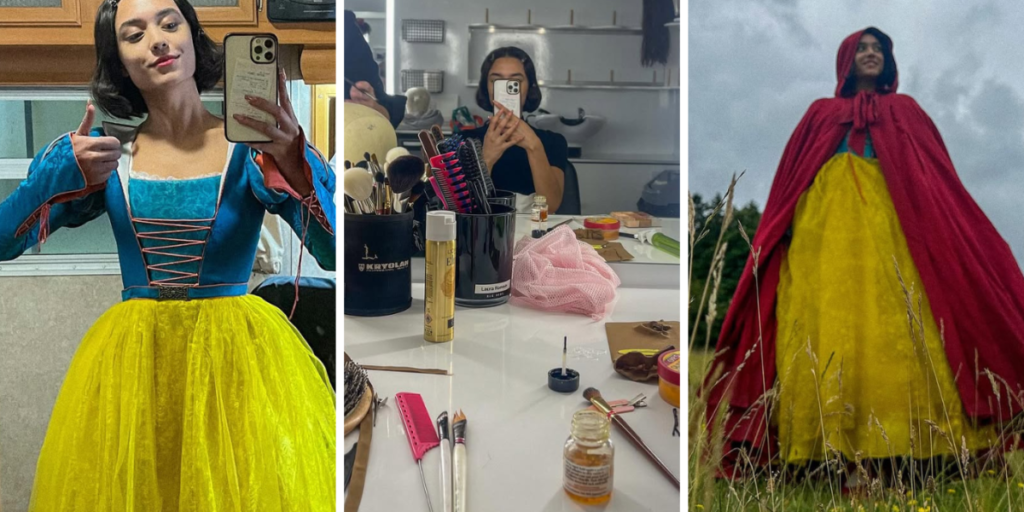 Dublê de "Branca de Neve" mostra bastidores do live-action; veja