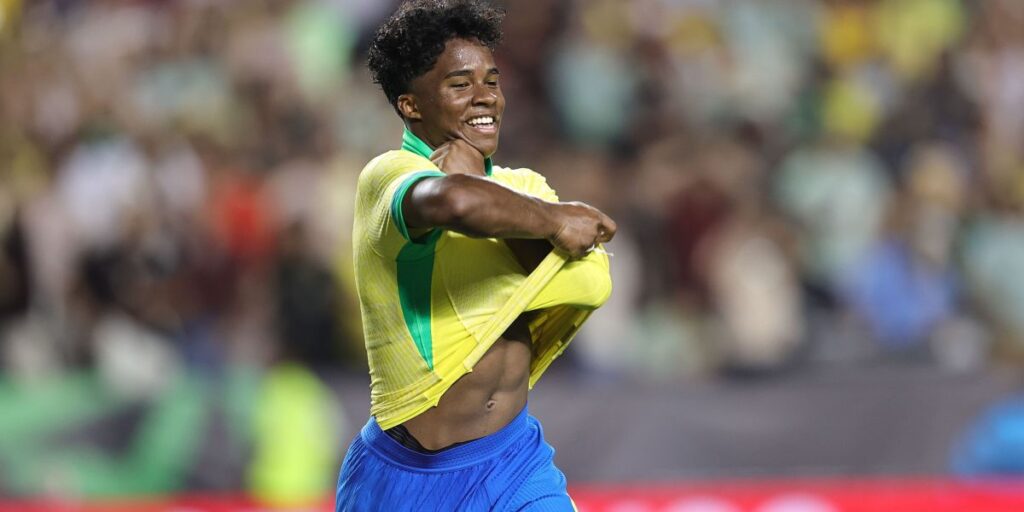 Veja os números de Endrick, que não será titular pela Seleção Brasileira