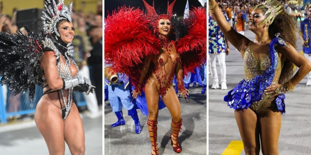 Carnaval 2025: veja looks das famosas na 2ª noite de desfiles do RJ