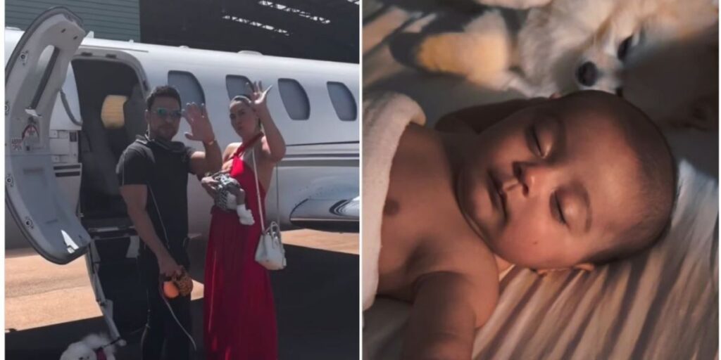 Graciele Lacerda mostra 1ª viagem da filha para fazenda de Zezé Di Camargo