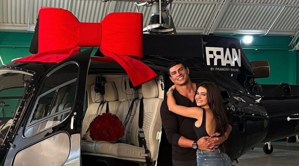Quem é o marido bilionário de Franciny Ehlke, que deu a ela um helicóptero?