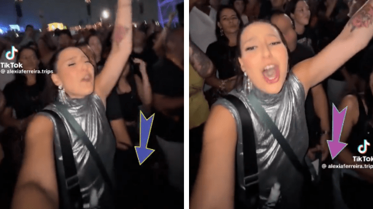 Influenciadora grava momento em que é furtada no Lollapalooza; veja