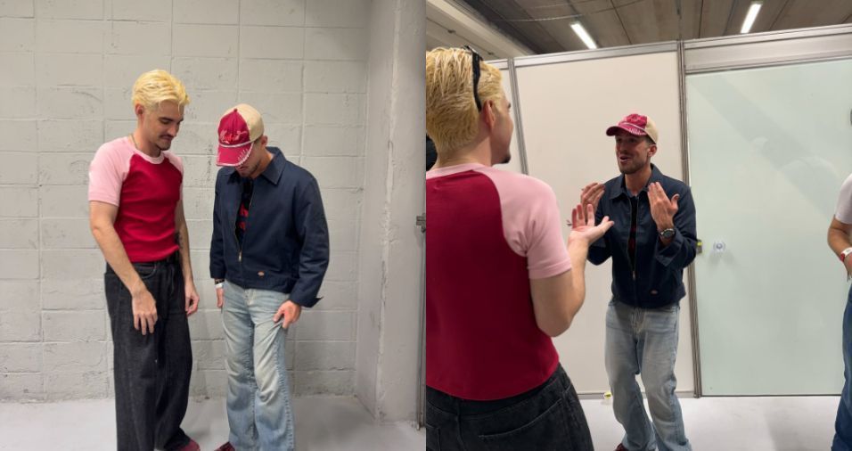 No Lollapalooza, João Guilherme mostra coincidência de look com Jão