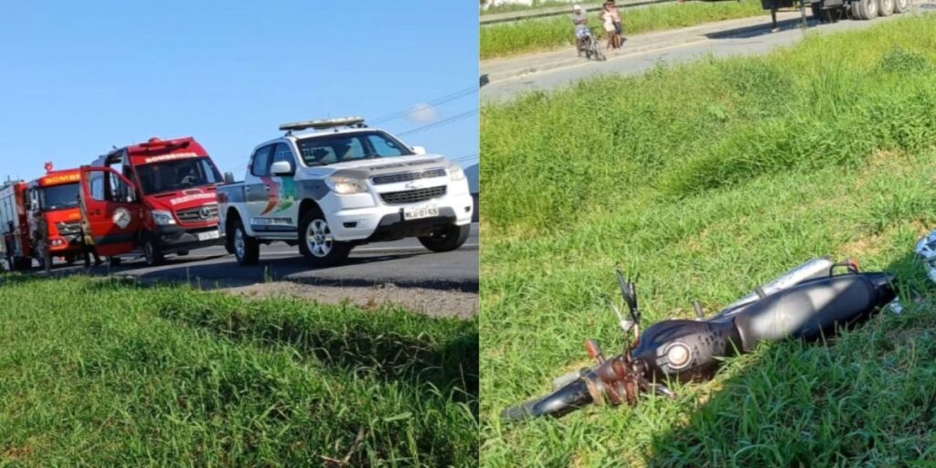 Motociclista morre atingido por linha com cerol em Santa Catarina