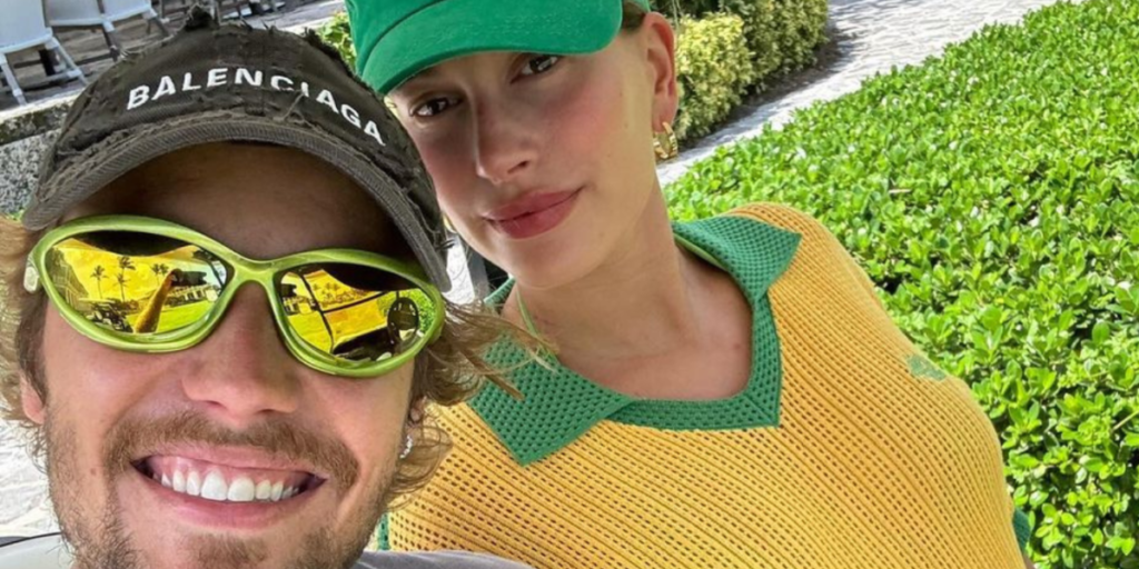 Hailey Bieber mostra filho com Justin usando blusa do Brasil; veja