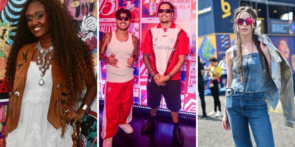 Lollapalooza 2025: famosos chegam ao 1º dia de festival