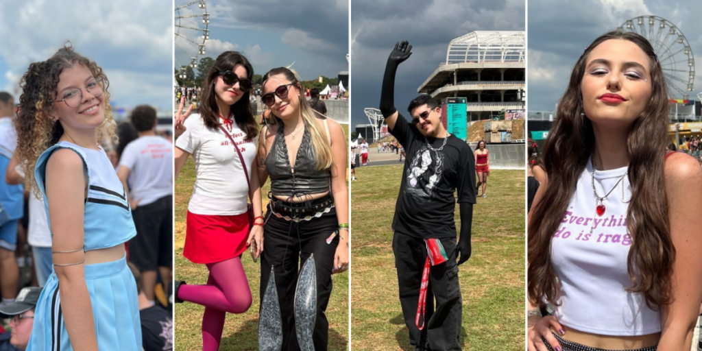 Chuva não tomba looks glamorosos no 1º dia de Lollapalooza 2025; veja fotos