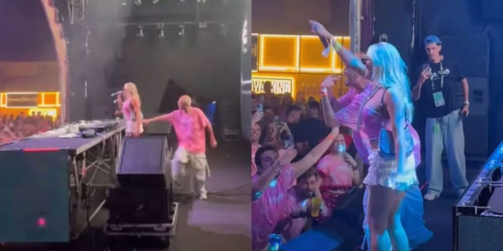 Luísa Perisse canta "Trap do Trepa Trepa" em camarote no RJ; veja