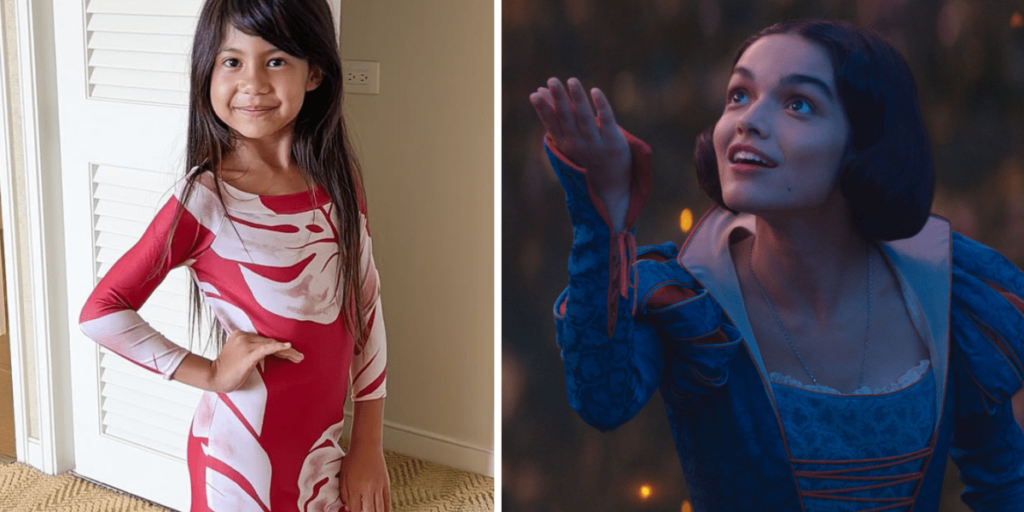 Atriz de "Lilo e Stitch" interage com Rachel Zegler, a nova Branca de Neve