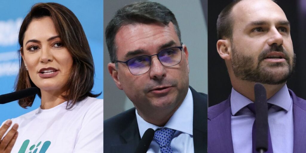 Eleições 2026: Bolsonaro quer Michele, Flávio e Eduardo no Senado