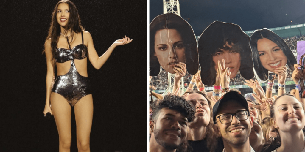 Antes do Lollapalooza, Olivia Rodrigo publica fotos de show em Curitiba