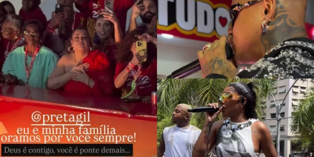 Preta Gil é homenageada por Ludmilla e Léo Santana no Carnaval