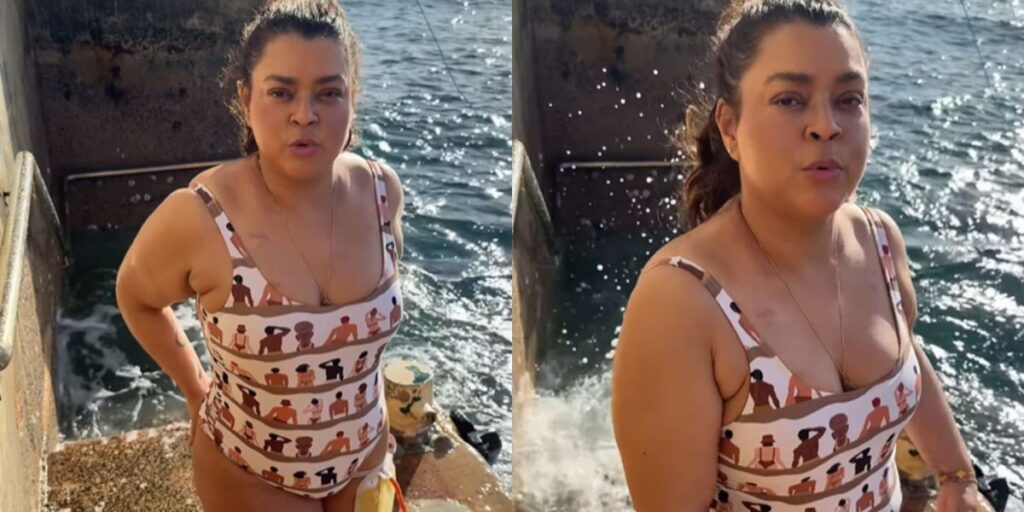 Preta Gil dá 1º mergulho no mar após alta: "Melhor do que eu sonhei"