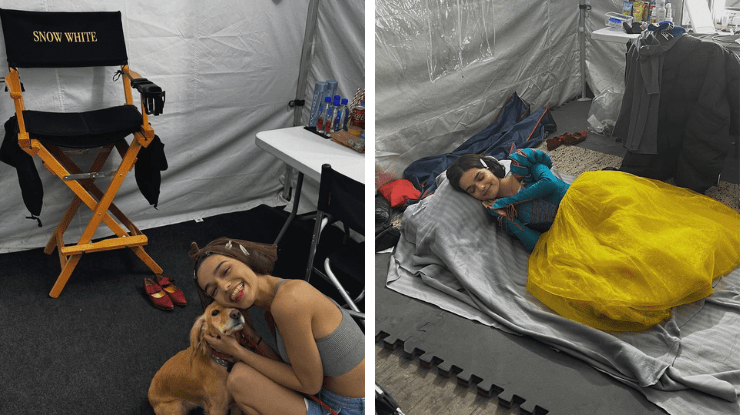 "Branca de Neve": Rachel Zegler compartilha bastidores do filme