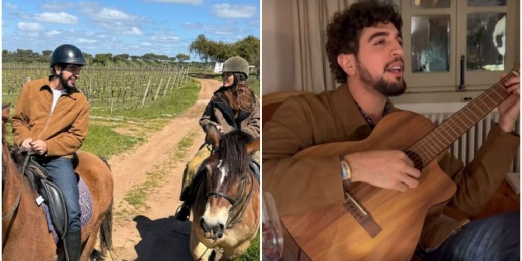 Rafa Kalimann ganha serenata de Nattanzinho em viagem a Portugal