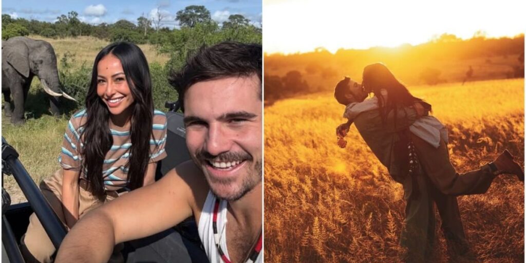 Sabrina Sato e Nicolas Prattes curtem lua de mel na África do Sul
