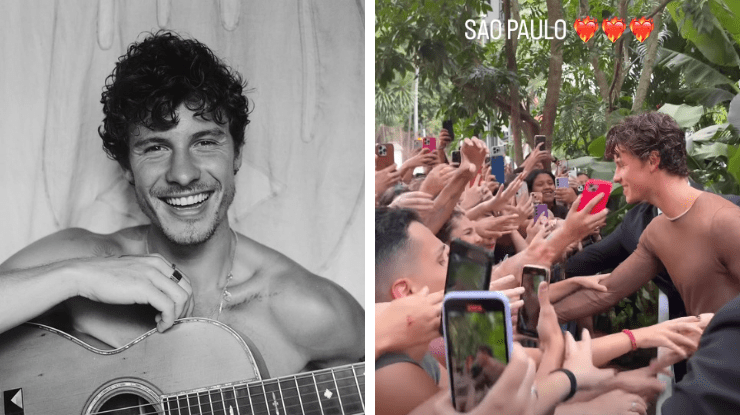Antes de Lollapalooza, Shawn Mendes atende fãs em SP