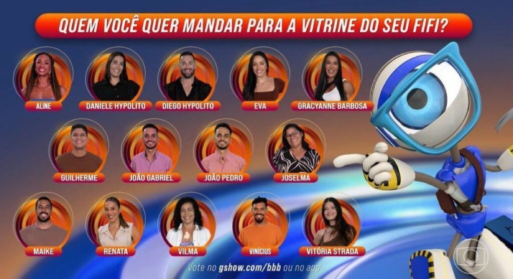 Enquete BBB25: quem você quer mandar para a Vitrini do Seu Fifi?