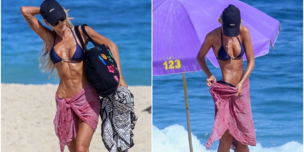 Yasmin Brunet curte dia de praia no Rio de Janeiro; veja fotos