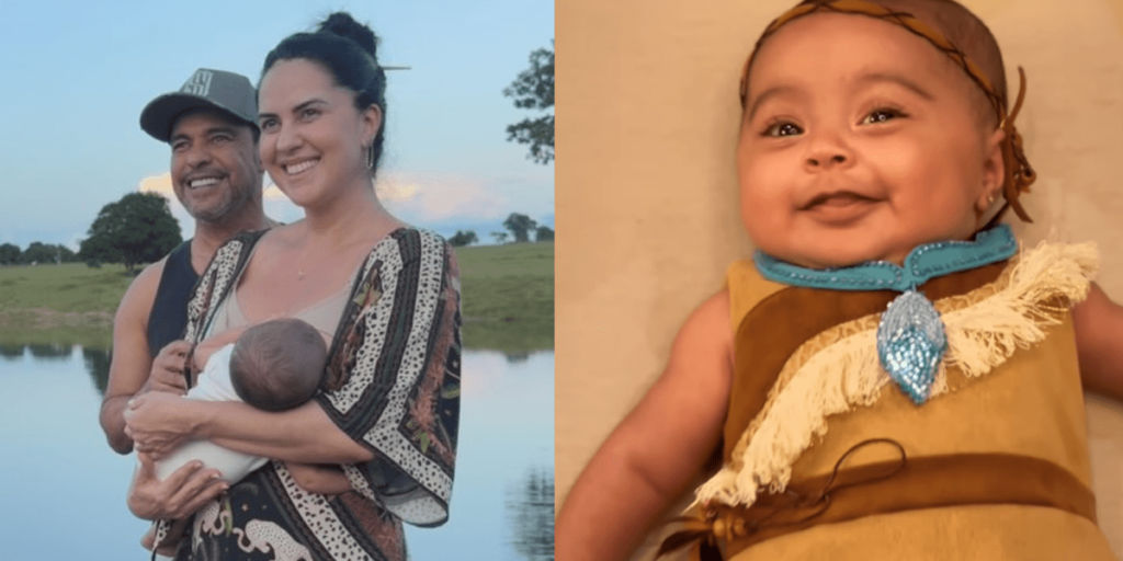 Zezé Di Camargo e Graciele Lacerda comemoram 3 meses da Clara; veja fotos